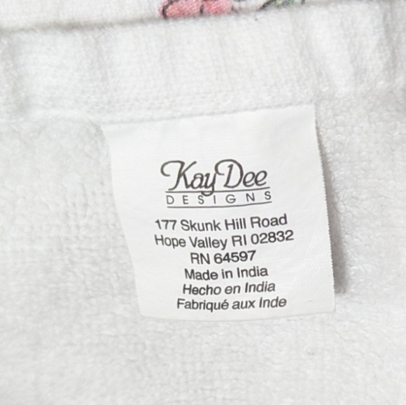 KayDee Designs Happy Spring Bunny Rabbit Floral Kitchen Dish Towels Easter - Picture 2 of 6